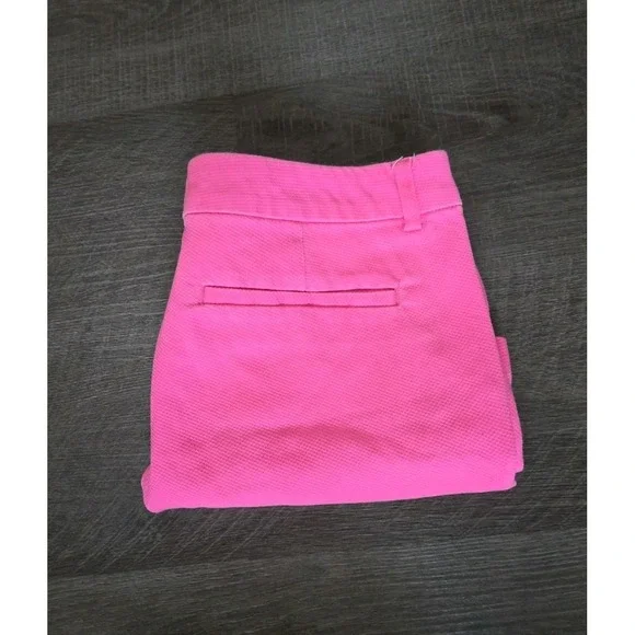 Lilly Pulitzer Chino Shorts Women's 4 Pink Mid Rise Pockets 4" Inseam - Picture 5 of 8
